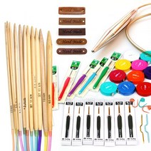 나은몰 뜨개질 부자재 코바늘 줄바늘 가죽라벨 등, 단수마커 국내산 20개