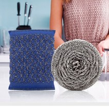 대영 다목적 청수세미 1P, 스텐레스 수세미 40g-(국내산)1P