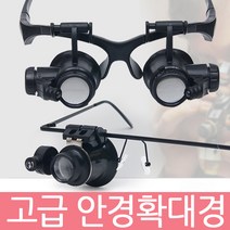 Zio-Biz 안경 확대경 모음 돋보기/루페, 선택2)안경확대경 양눈타입 (기본형), 1개