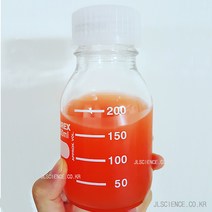 [JLS] 메디아병 샘플병 쥬스병 유리바틀 눈금유리병 실험도구, 15-흰캡 갈색500ml 1개