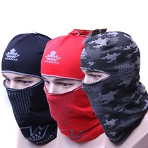 하후캐나다 멀투건 방한마스크, 블랙+레드