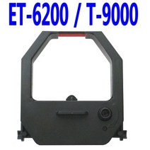 [고려OA] 출퇴근기록기 ET-6200 T-9000 리본 카트리지, 흑/적(양색), 1개