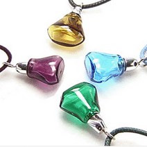 허브스프레이 아로마목걸이 크리스탈 금속 목각 아로마오일사용, 금속큐빅, 블랙