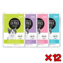 [특가할인12개묶음]캣퓨어내추럴파우치80g[종류선택], 1개, 건강한고등어