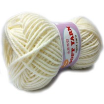 행복뜨기 목도리실 모자실 아크릴실 부드러운실 털실 뜨개실 뜨개질실 소프트얀, 351아이보리