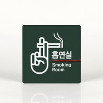 루리앤메리 006 흡연실 포인트 안내판 아크릴사인/표지판, A 짙은밤색