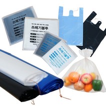 비닐봉투공장 손잡이 마트봉투 검정, 1set, 속지봉투 3호 700장