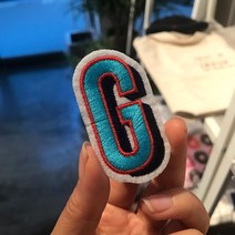 콤마라이프 와펜 이니셜 와펜스티커 NEW 디자인, G, 1개