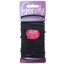 Goody 시큐어 홀드 실리콘 일래스틱스 24개입