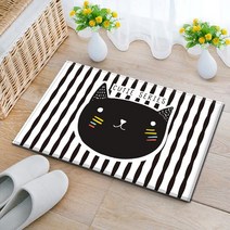 비에심플 고양이 극세사 발매트, 레인보우