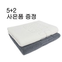 송월타월 격자 발매트, 아이보리, 1개