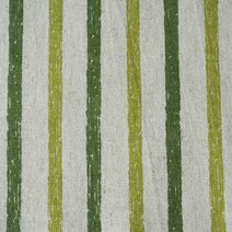슈슈룸 (ST-0023) 린넨 스트라이프-그린 원단 패브릭 천
