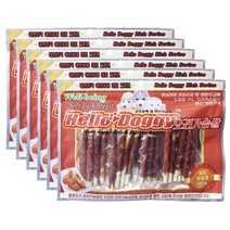 헬로도기 300gX6개 펫천국 강아지 간식 모음, 헬로도기 오리 우유껌 300g, 6개