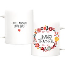TBL 꽃울타리 카네이션 머그컵 주문제작 어버이날 스승의날 선물, TEACHER_꽃울타리 카네이션 머그+손잡이 선물박스, 1개
