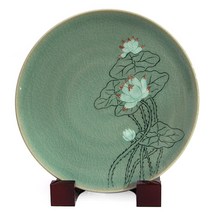 도성청자 소접시(연잎문)