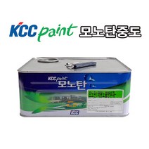 KCC페인트 모노탄중도 4kg, 녹색, 1개
