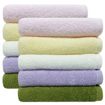 허브 120g 10장 업소용 가정용 수건 미용실 미용 펜션 목욕탕 모텔 데일리호텔타올 얇은 수건 타올, 혼합색상