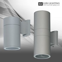 옥외 원형 벽등 회색, 제품및 LED램프구매-회색 1등용+LED PAR30 15W 전구색 1개 포함