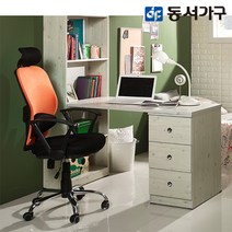 동서가구 쿨메쉬 요추형 사무용의자 DF904412, 블랙