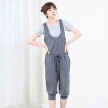 핏걸스 7부나시 점프수트