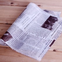 쿠킹스토리 사각 포장유산지, 영자신문, 15장, 15개