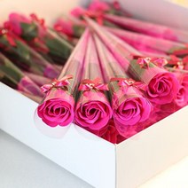 KH 장미비누꽃 한송이, 핫핑크