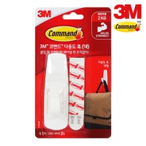 3M 코맨드 다용도 훅 대 1개입 0818 제한하중 2kg, 본상품선택