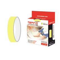 좋은라벨 제본 테이프 35mm x 10M, 연노랑