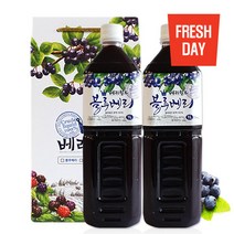 고창 베리월드 블루베리 원액, 2병, 1L