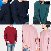 [오버니티] 남녀공용 오버핏 엠보 나그랑 긴팔티 M~2XL 빅사이즈