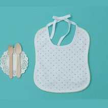 베이비하트 순면 사각턱받이(끈형) 유아용 이유식턱받이