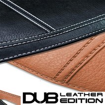 DUB 가죽 대쉬보드커버 튜닝용품, 브라운-브라운스티치, 코란도스포츠