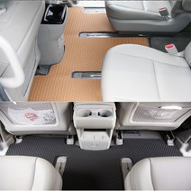 올뉴카니발하이리무진 전용 이중 벌집 카매트, 올뉴카니발 11인(브라운)