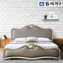 동서가구 아멜리아 프리미엄 빈티지 엔틱 침대, 선택2-3.아멜리에_프레임 독립매트[908142]