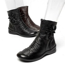 B-14 4.0cm 여성 가죽 부츠