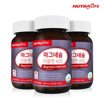 뉴트라라이프 마그네슘 타블렛 400 90정, 108g, 3박스