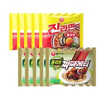 봉지)농심짜파게티 5개 + 오뚜기진라면매운맛 5개, 10개