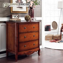 퍼니트랜드 엔틱가구 아밴더 3단서랍장, 단품