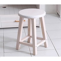 가구야히메 완조립 원목스툴 [4001-2-45cm] 스툴, 화이트