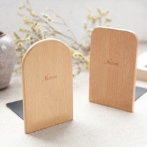 다스몰 원목 북엔드 책꽂이 북앤드, 둥근라운드형 1개