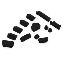 다린 USB 보호캡 노트북 PC 포트 보호마개 13개입 먼지차단, 블랙