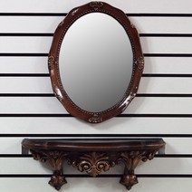 인테리어 엔틱 벽거울SET 이태리(소)+선반B