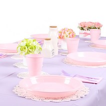 파티해 파티테이블셋팅패키지(10인용)-라벤더&핑크