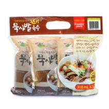 농민식품 도토리묵밥 냉육수318ml 5봉