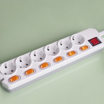 히포라이팅 DSE 개별스위치 6구 멀티탭 16A (국산제조) KS인증 접지제품, 1개, 5m