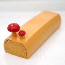 비오스샵 겨울 인테리어 미니어처 장식 소품 산타 빨간모자, 09.버섯통나무벤치1P