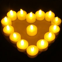 [24개 1세트] 미니 LED초 티라이트 캔들 건전지 촛불 용품