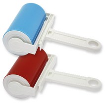 중형 사이즈 먼지제거기 마이크리너 반영구 테이프크리너, 레드, 1개