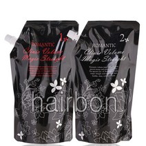 뉴겐코리아 로맨틱 클리닉 볼륨 매직 스트레이트 1제2제800g 매직약 크림 곱슬머리펌, 800g, 1개