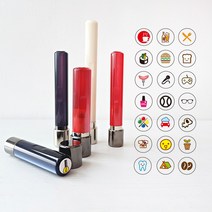 퍼니맨 S-C1 쿠폰도장 스탬프, (8mm)가옥레드-폰트D, 빨강잉크